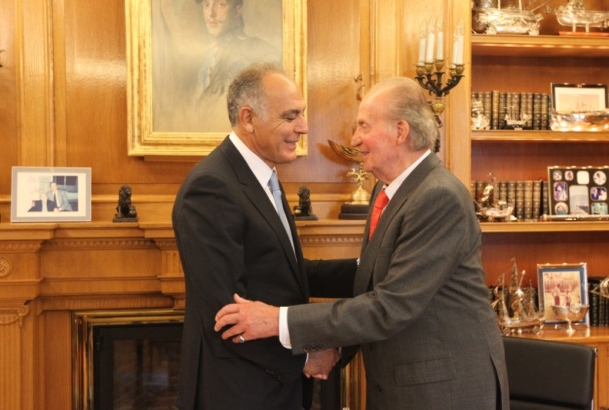 Su Majestad el Rey recibe al ministro de Asuntos Exteriores y de Cooperación del Reino de Marruecos, Salaheddine Mezouar